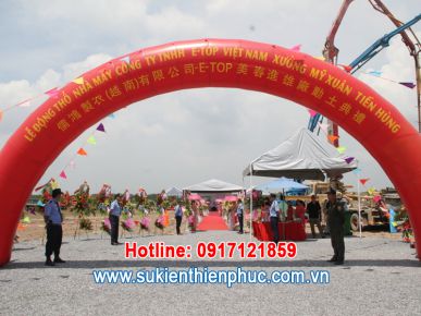 Cho thuê cổng hơi giá tổt nhất tại TPHCM - Sự kiện Thiên Phúc
