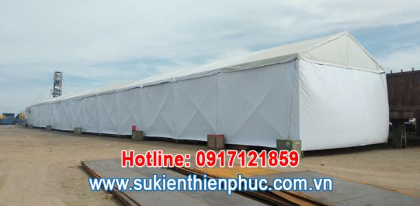 Lắp dựng kho tạm KCN Đông Xuyên, TP. Vũng Tàu